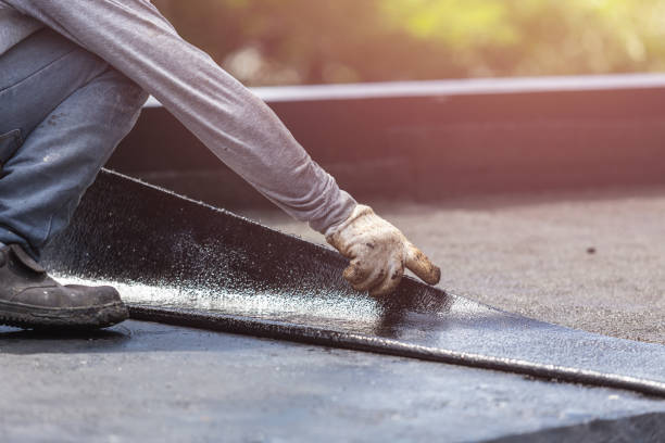 Professional Waterproofing technician working in Milton, WA